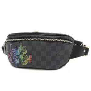 Louis Vuitton Damier Graphite Bum Bag Logo Print Body N40276 Men's | AlmaBagz