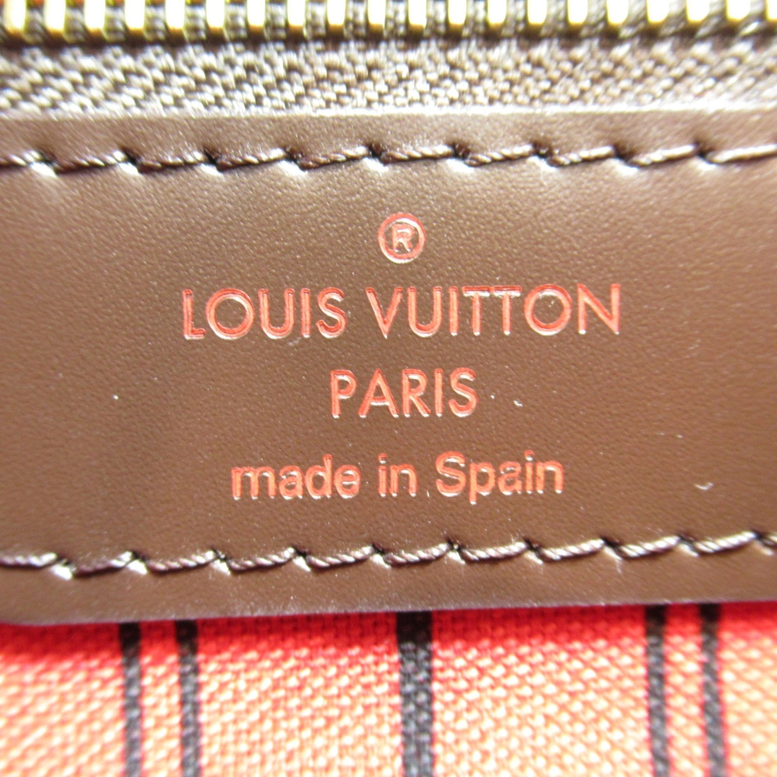 LOUIS VUITTON Neverfull MM Brown Ebene Damier PVC coated canvas N51105 | AlmaBagz - Image 8