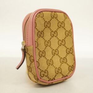 GUCCIAuth  Pouch 548393 Women's GG Canvas,Leather Beige,Pink | AlmaBagz