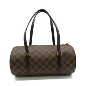 LOUIS VUITTON Papillon 30 Shoulder Bag Brown Ebene Damier PVC coated canvas N51303 | AlmaBagz