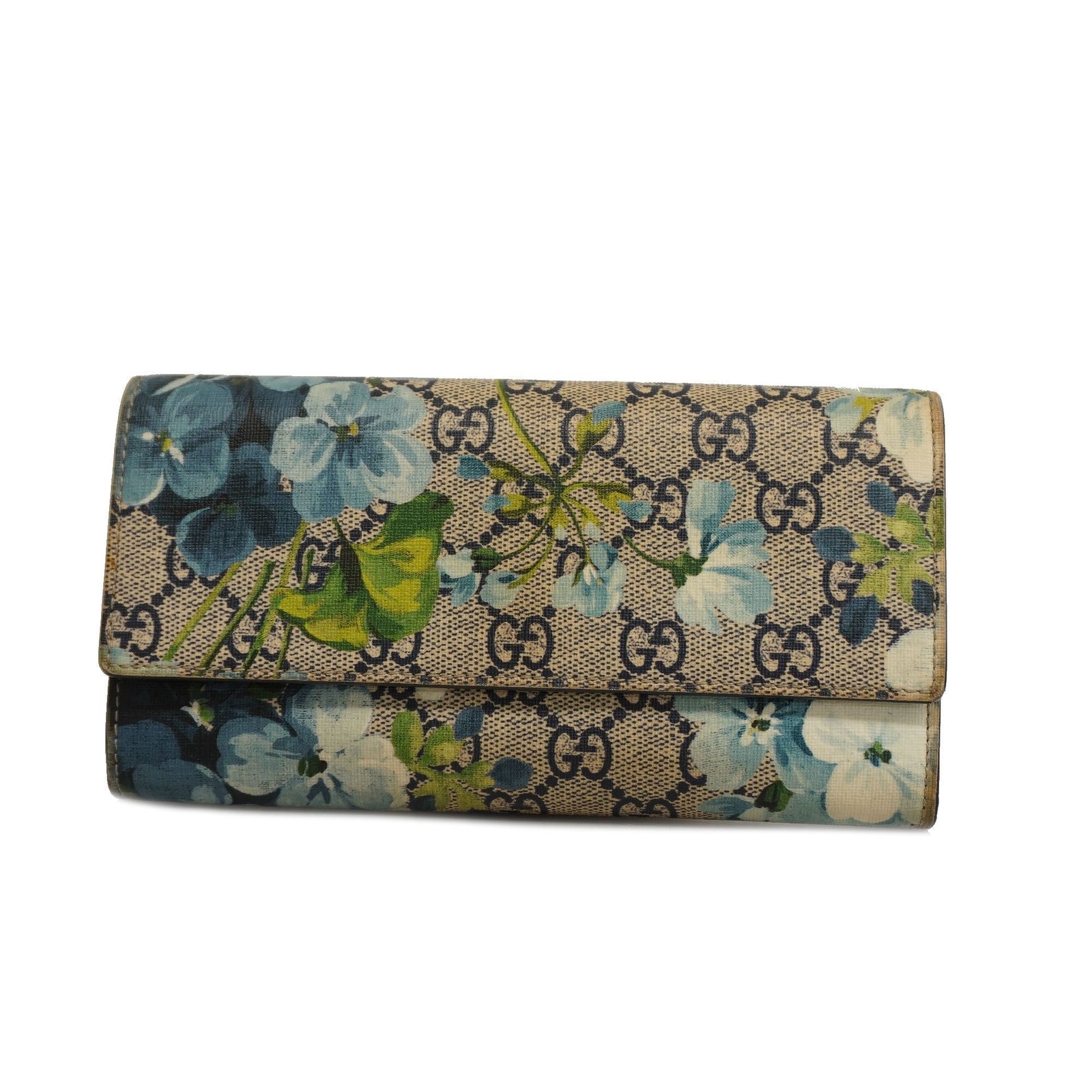 GUCCI GG Blooms Gold Metal Fittings 404070 Women's GG Supreme Long Wallet | AlmaBagz - Image 19