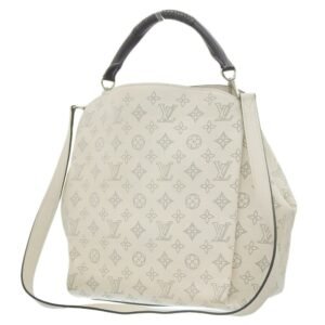 LOUIS VUITTON Monogram Mahina Babylon PM Shoulder Bag Punching Ivoire M50059 | AlmaBagz