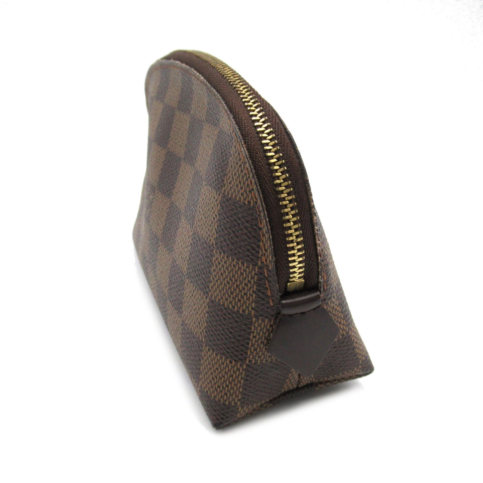LOUIS VUITTON Pochette Cosmetic PM Brown Ebene Damier PVC coated canvas N47516 | AlmaBagz - Image 2
