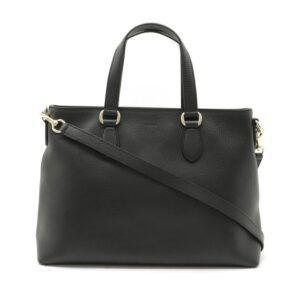 Gucci bamboo tote bag handbag shoulder leather black 449642 | AlmaBagz