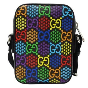 GUCCI bag ladies men's psychedelic shoulder black multicolor 598103 | AlmaBagz