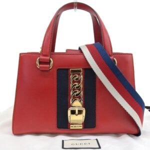Gucci Sylvie bag leather red 460381 200047 | AlmaBagz