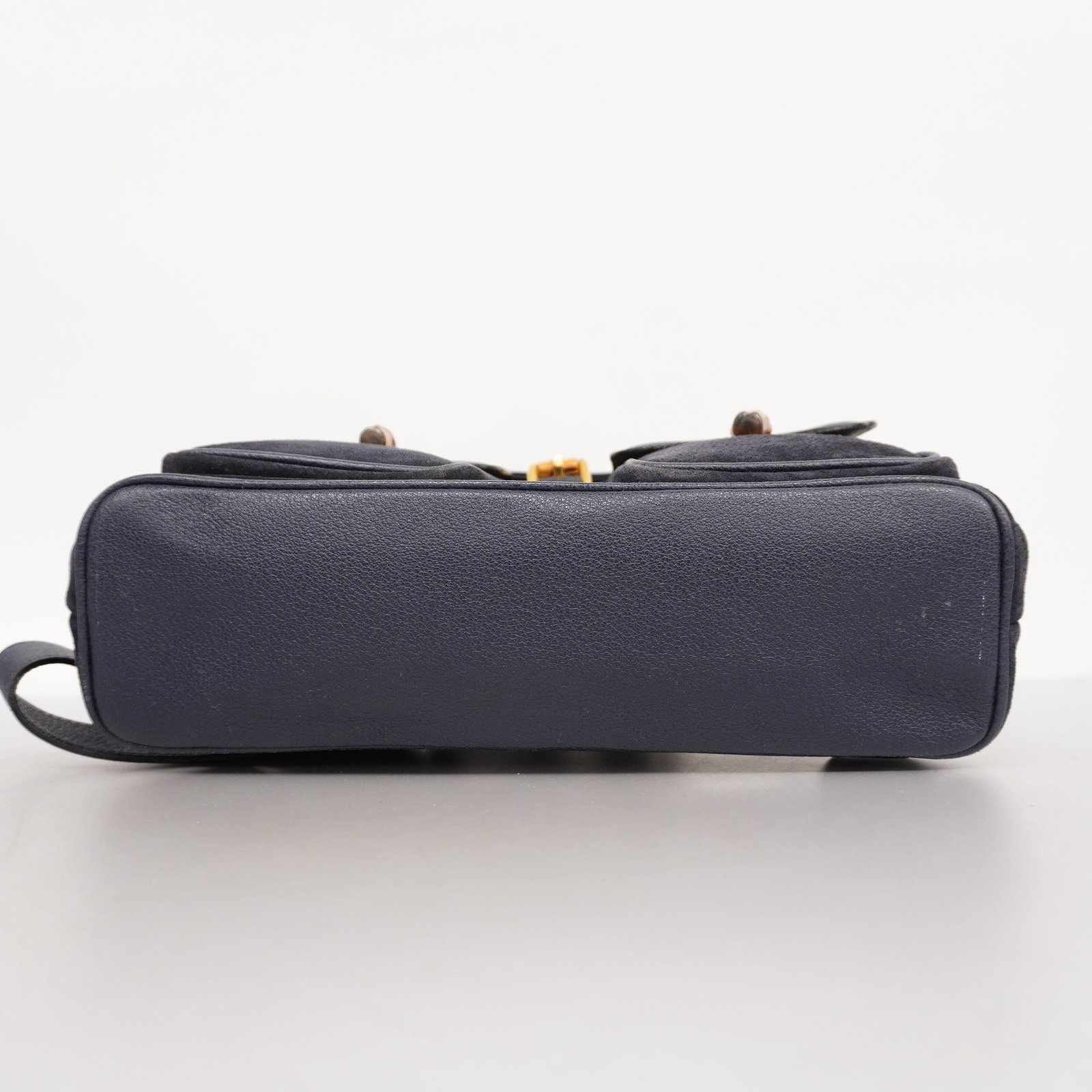 GUCCI Bamboo Rucksack 003 2058 0016 Women's Leather,Suede Backpack Navy | AlmaBagz - Image 2