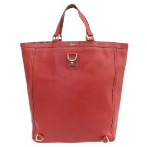 Gucci Bag Ladies Tote Handbag Abbey Leather Red 130733 Large | AlmaBagz