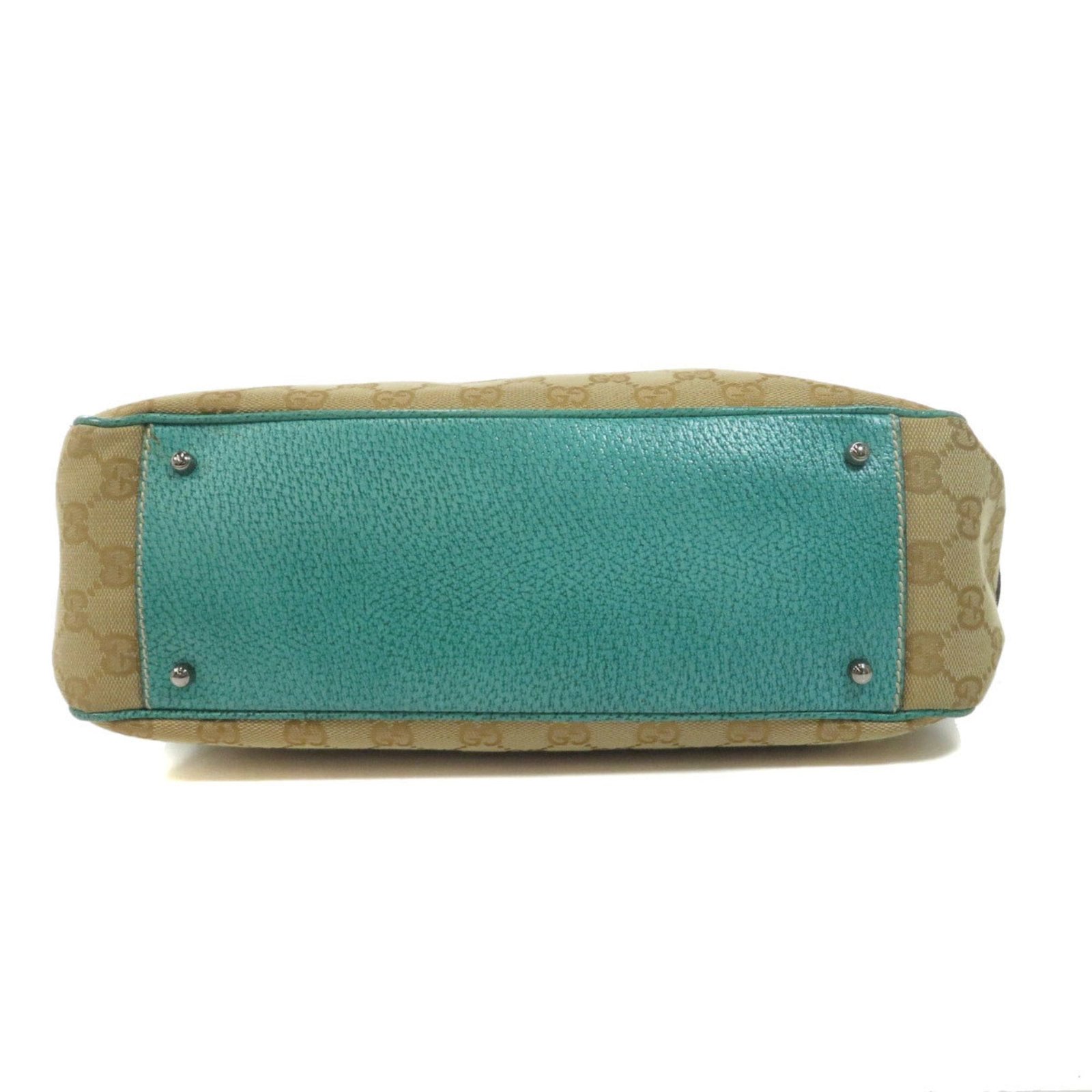 Gucci 113011 GG Tote Bag Canvas Leather Ladies | AlmaBagz - Image 4