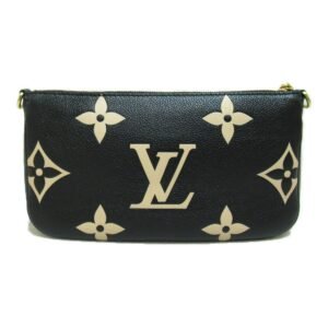 Louis Vuitton Multi Pochette Accessoires Black Monogram empreinte leather M45777 | AlmaBagz