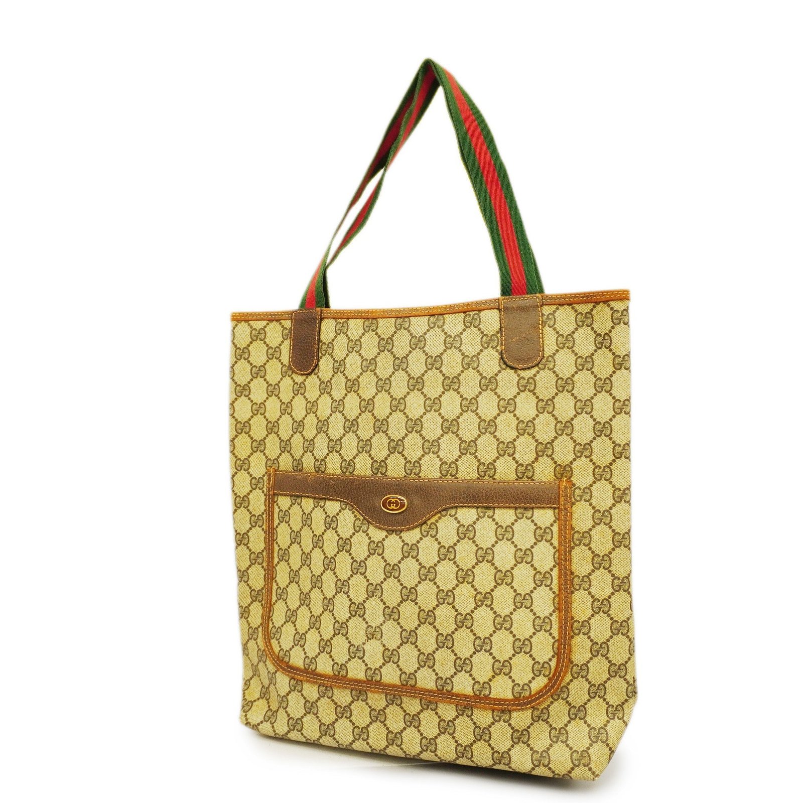 GUCCI Sherry Line Tote Bag Women's GG Supreme Tote Bag Beige | AlmaBagz - Image 10