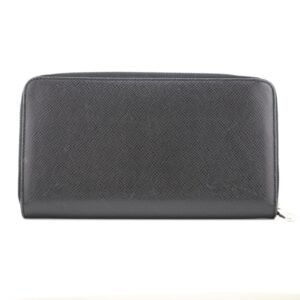 LOUIS VUITTON M30056 Zippy Organizer Taiga Long Wallet Black Men's | AlmaBagz