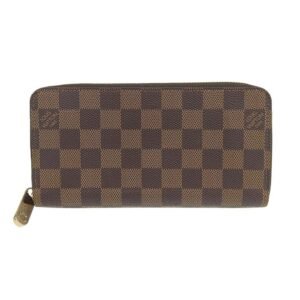 Louis Vuitton Damier Ebene Zippy Wallet Round Zipper Long N41661 | AlmaBagz
