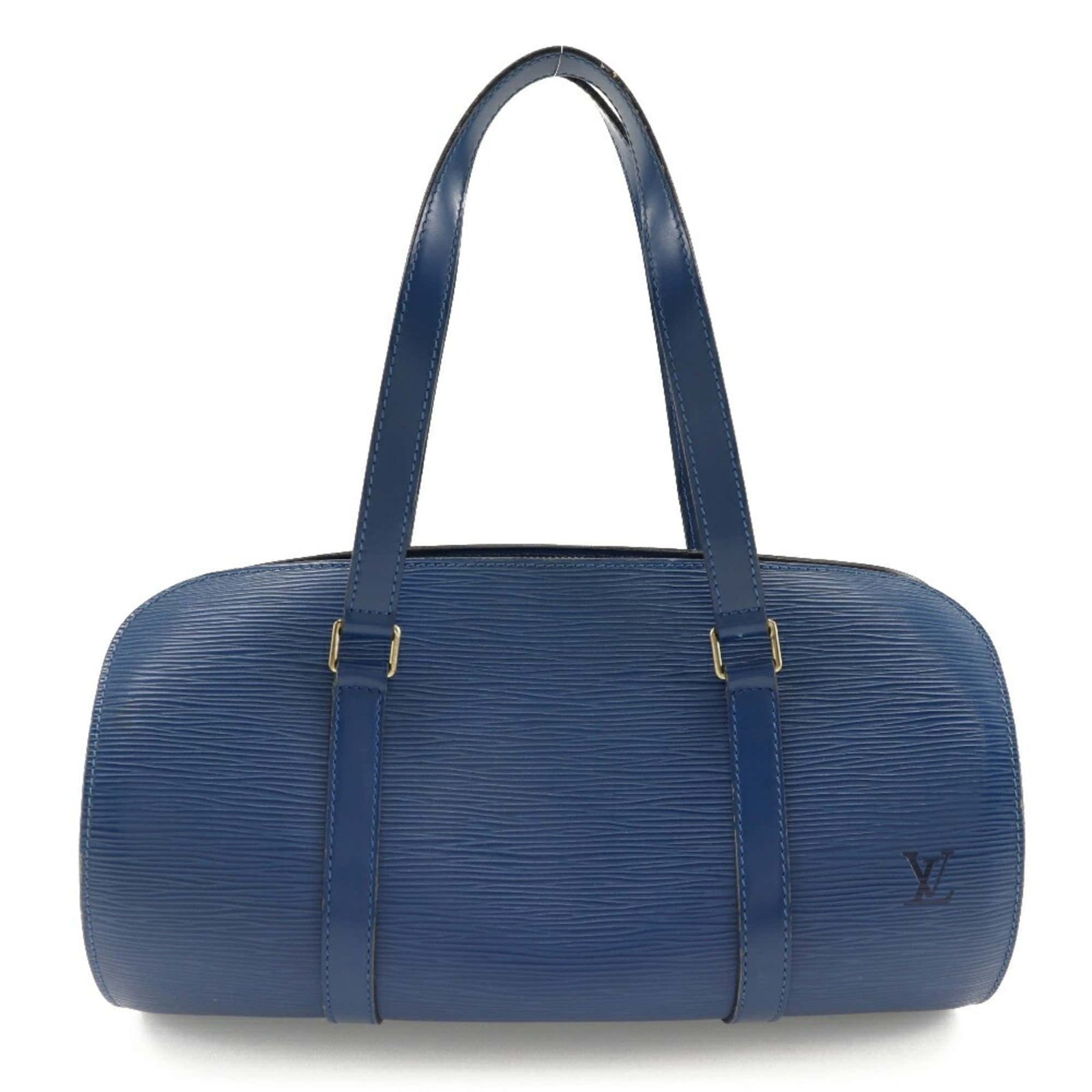 LOUIS VUITTON Soufflot HandBag M52225 Epi Leather Toledo Blue Made in France 1995 MI1915 Zipper Women's | AlmaBagz - Image 10