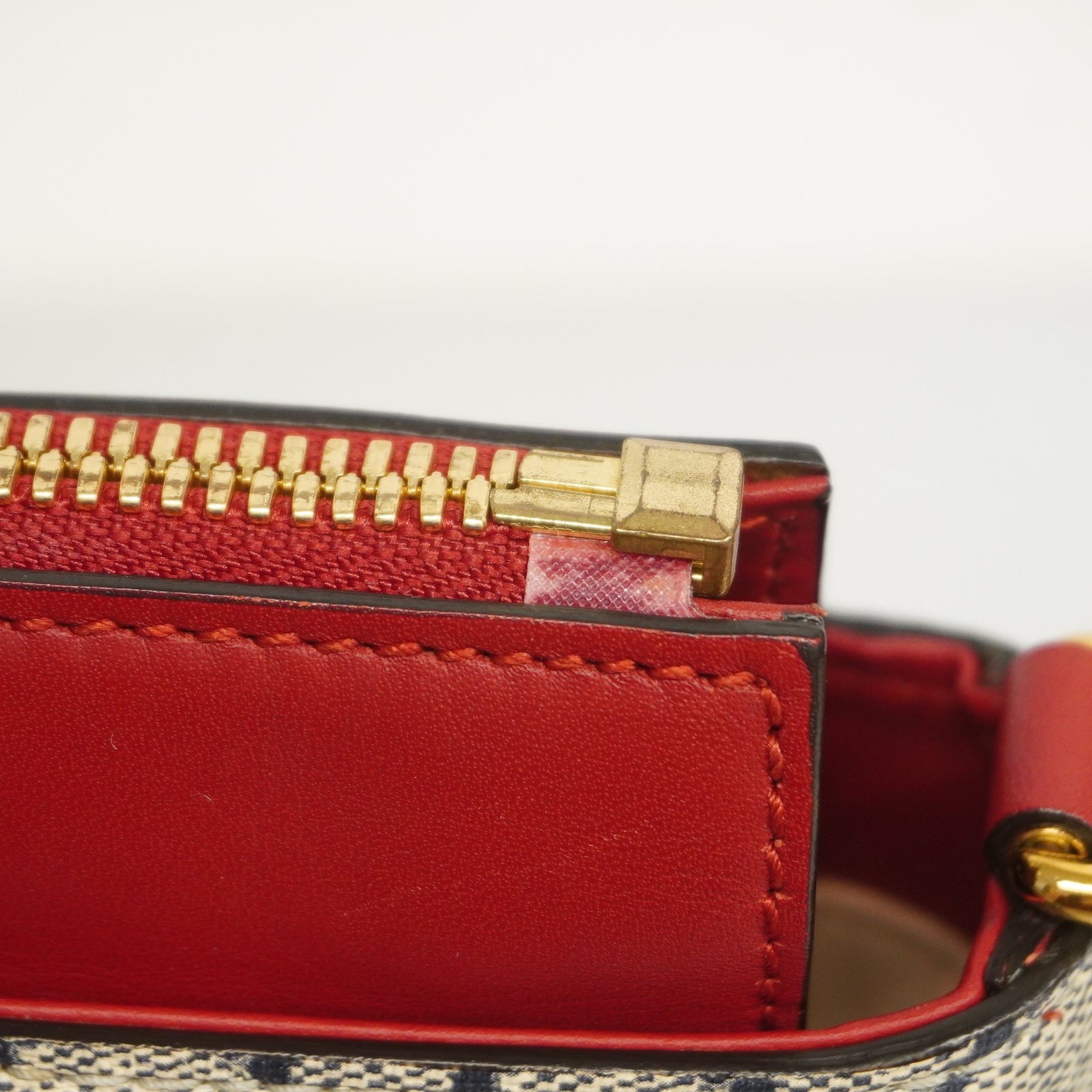 GUCCI 2way Bag 409534 Women's GG Supreme Handbag,Shoulder Bag Navy,Red | AlmaBagz - Image 11