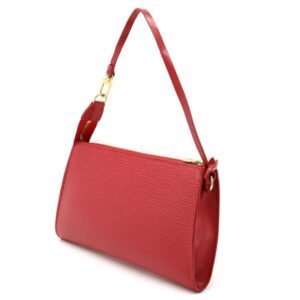 LOUIS VUITTON Epi Pochette Accessoire Handbag Leather Red Castilian M52947 | AlmaBagz