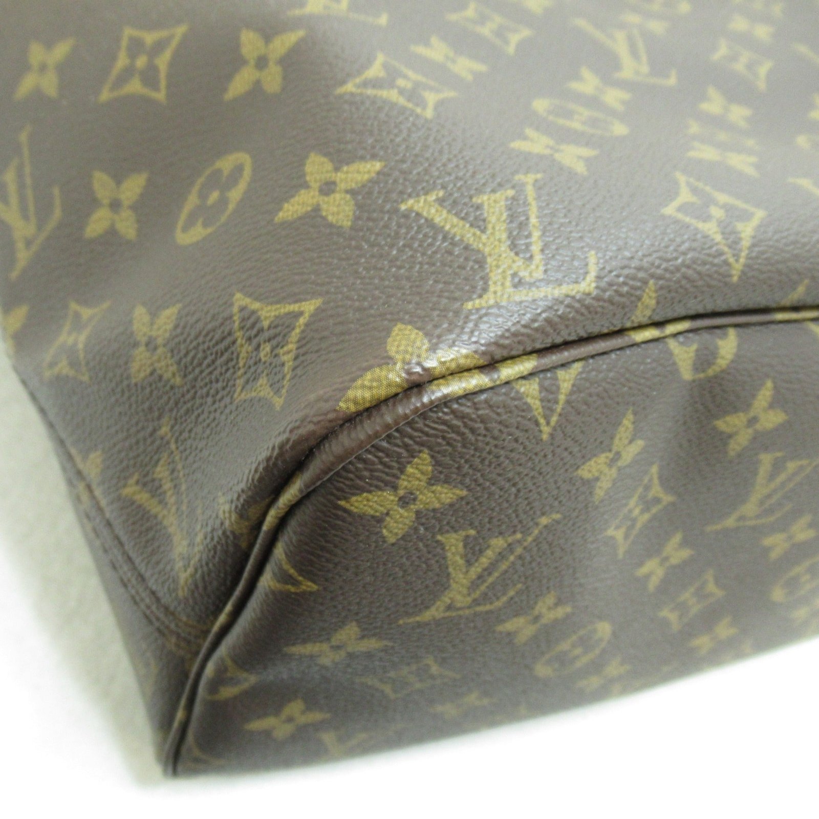 Louis Vuitton Neverfull MM Brown Cerise Monogram PVC coated canvas M41177 | AlmaBagz - Image 8