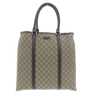 Gucci GG plus handbag business bag tote beige brown 223668 002058 | AlmaBagz