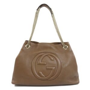 Gucci 308982 Soho Chain Bag Tote Calf Ladies | AlmaBagz