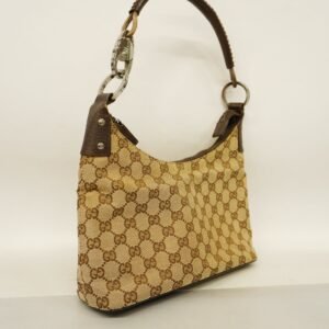 GUCCIAuth GG Canvas Shoulder Bag 115002 Women's Shoulder Bag Beige,Brown | AlmaBagz