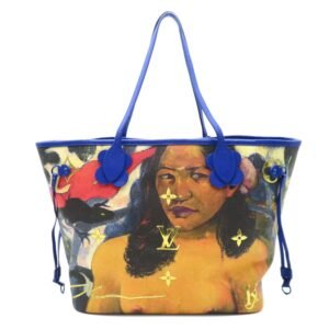 LOUIS VUITTON Gauguin Neverfull MM Blue Masters collection PVC coated canvas | AlmaBagz