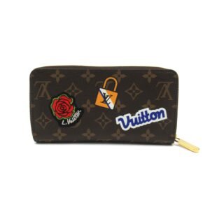 LOUIS VUITTON Patches Zippy Wallet Brown Monogram PVC coated canvas M63392 | AlmaBagz