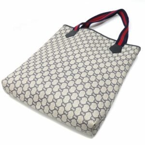 Gucci Tote Bag Gucci Plus Ladies Gray PVC Leather Old | AlmaBagz