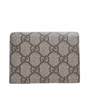 GUCCI GG Supreme Butterfly Bifold Wallet 456867 Beige Women's | AlmaBagz
