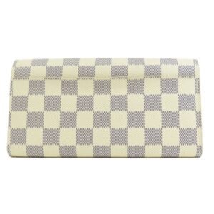 LOUIS VUITTON N63208 Portefeuille Sarah Damier Azur Long Wallet Canvas Women's | AlmaBagz