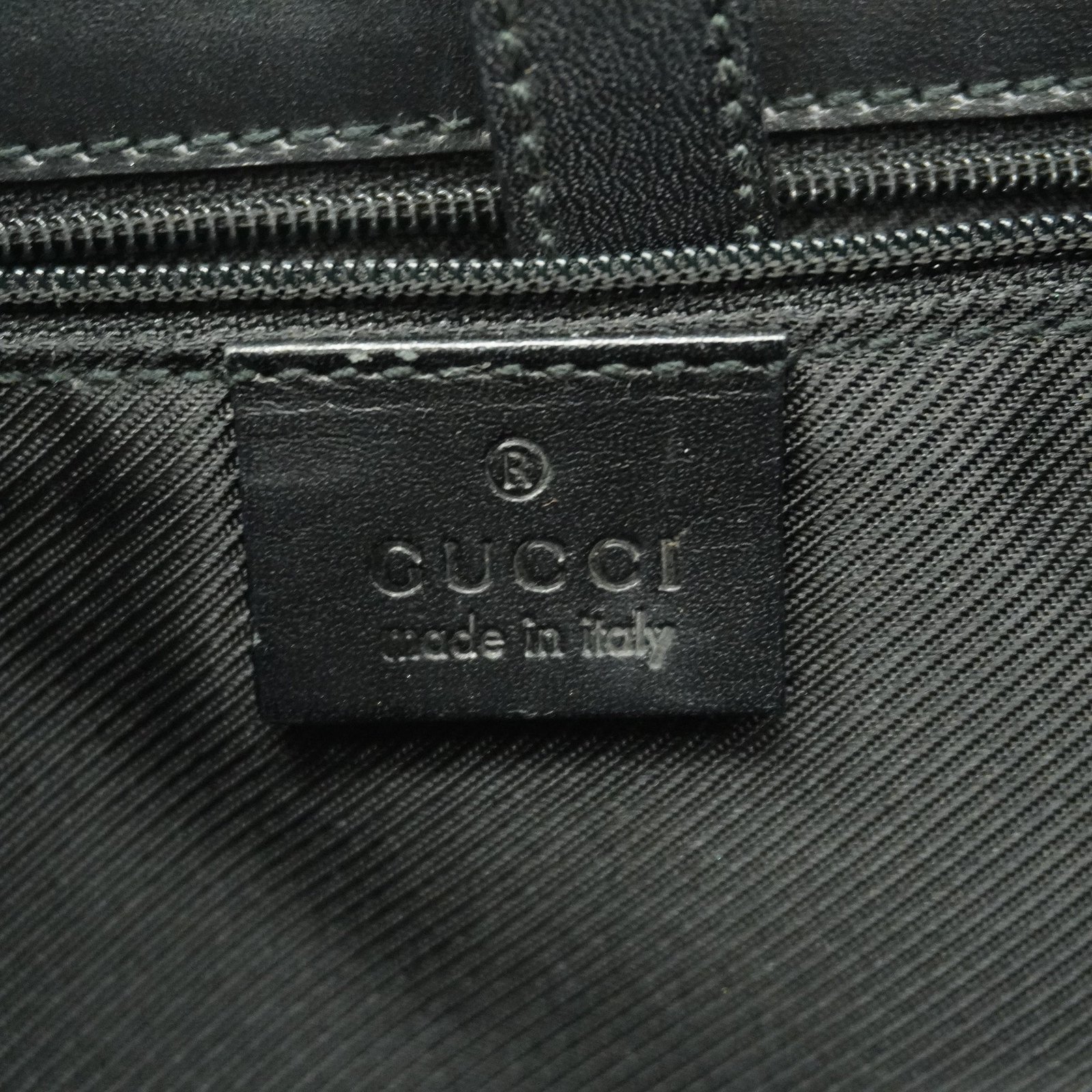 GUCCI Jackie Handbag 002 1065 Women's GG Canvas Black | AlmaBagz - Image 6