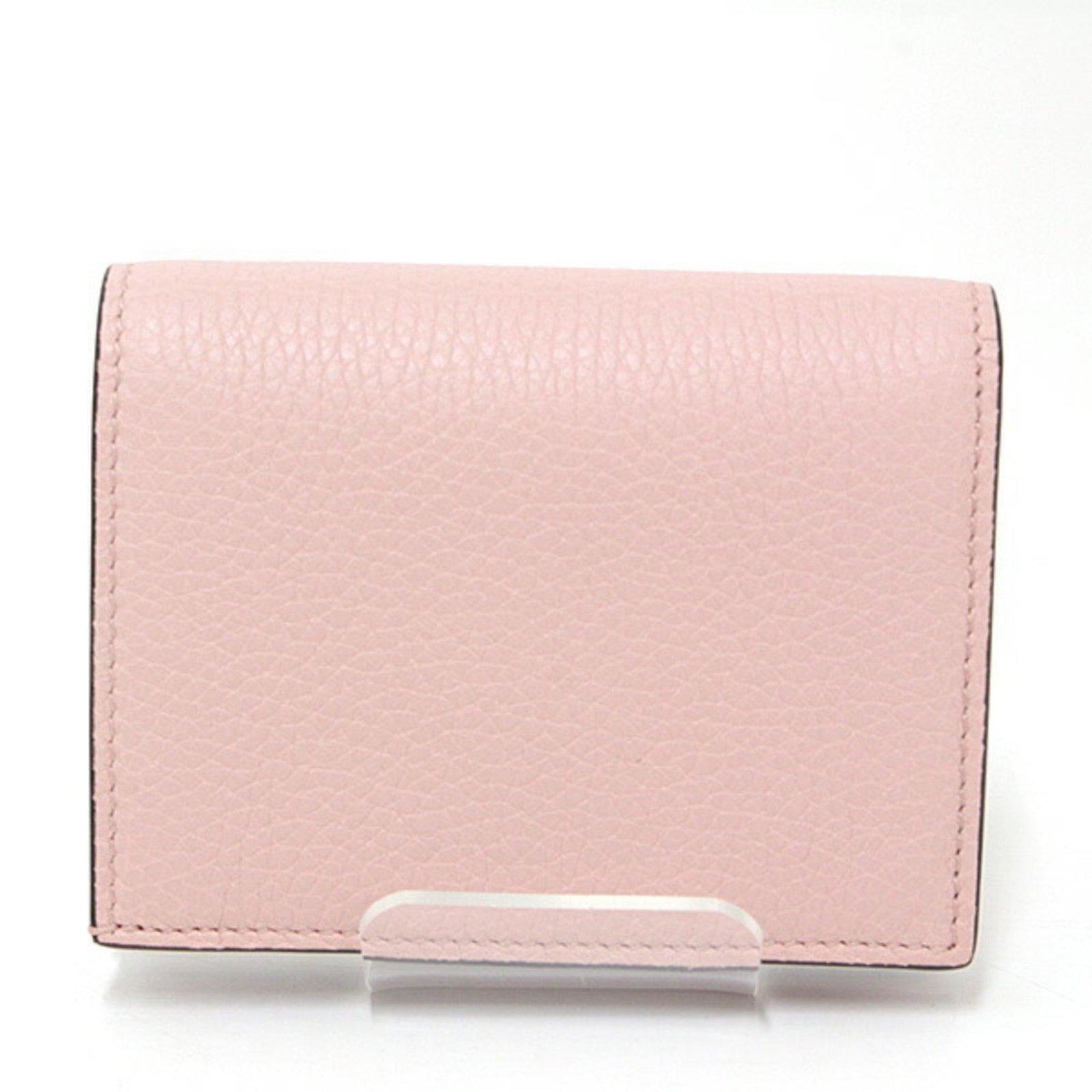 Gucci Animalier Bee Leather Card Case Light Pink 460185 Bi-Fold Mini Wallet Compact | AlmaBagz - Image 2