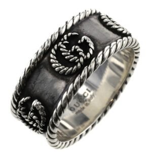 Gucci Ring Double G Twist 627729 J8400 0701 Silver 925 No. 15 Ladies GUCCI | AlmaBagz