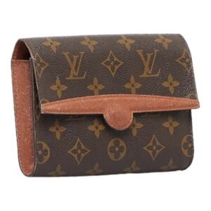 LOUIS VUITTON Monogram Arche Pouch Clutch Bag M51975 Brown PVC Leather Ladies | AlmaBagz