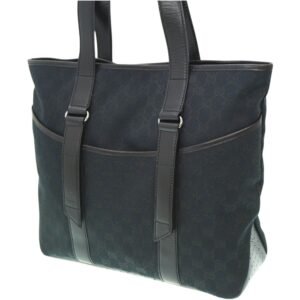 GUCCI GG canvas tote bag 145971 black | AlmaBagz