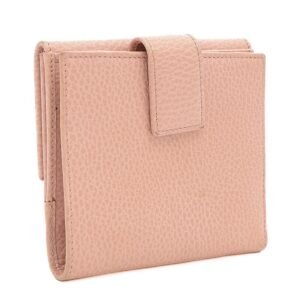 GUCCI GG Marmont Compact Wallet Leather Pink 456122 | AlmaBagz