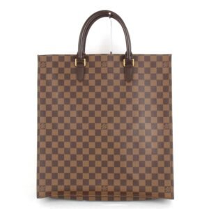 LOUIS VUITTON Damier Sac Pla N51140 Handbag PVC Coated Canvas Ebene Women's | AlmaBagz