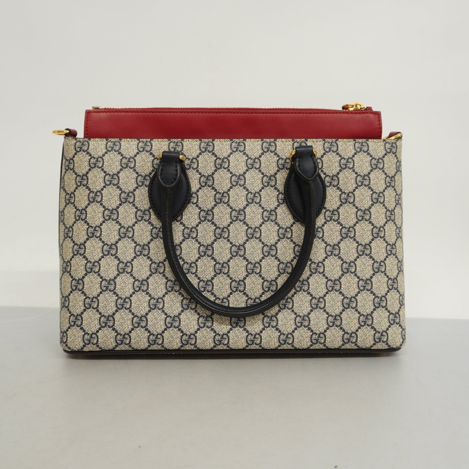GUCCI 2way Bag 409534 Women's GG Supreme Handbag,Shoulder Bag Navy,Red | AlmaBagz - Image 16