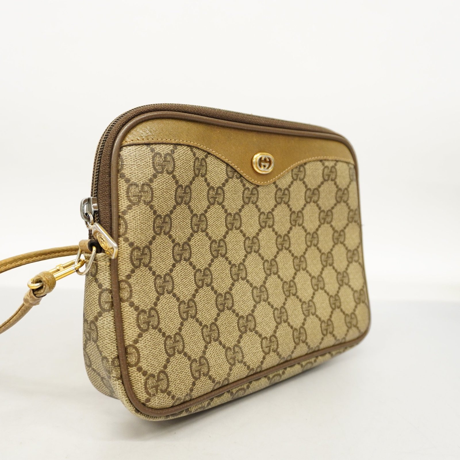 GUCCIAuth Shoulder Bag 97 02 068 Women's GG Supreme,Leather Beige | AlmaBagz