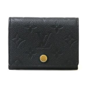 Louis Vuitton Card Case Monogram Amplant Initials Amberop Cult de Visit M58456 Black Ladies | AlmaBagz