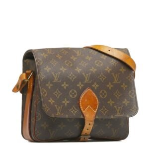 LOUIS VUITTON Monogram Cartesier GM Shoulder Bag M51252 Brown PVC Leather Women's | AlmaBagz