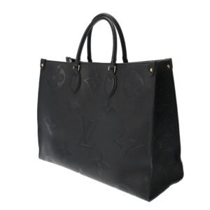 LOUIS VUITTON Monogram Empreinte On the Go GM Noir M44925 Women's Leather Handbag | AlmaBagz