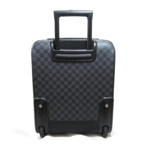 LOUIS VUITTON Pegas 45 carry bag Gray Damier graphite PVC coated canvas N23302 | AlmaBagz