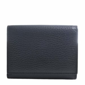 GUCCI Petit Marmont Leather Trifold Wallet 474746 Black Women's | AlmaBagz