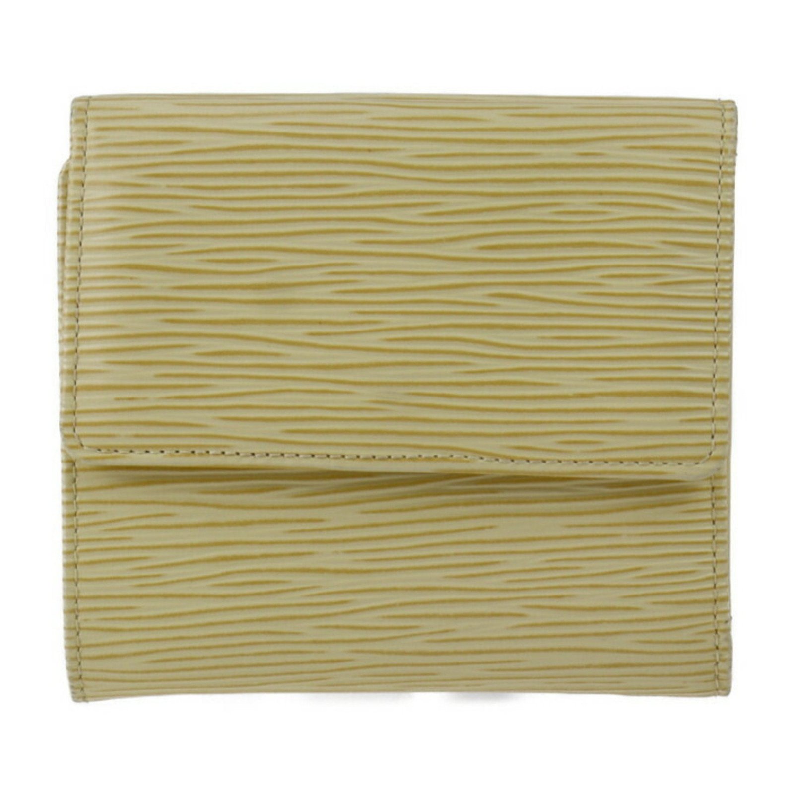 LOUIS VUITTON Portomone Bier Cult Credit Trifold Wallet M6348A Epi Leather Vanilla Yellow Cream Gold Hardware W Hook | AlmaBagz - Image 2