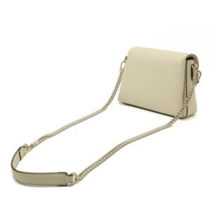 GUCCI Interlocking G Chain Shoulder Bag Clutch Ivory 607720 | AlmaBagz