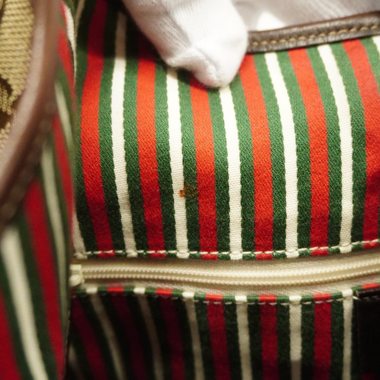 GUCCI GG Canvas 169947 Women's GG Canvas,Leather Tote Bag Beige | AlmaBagz - Image 10