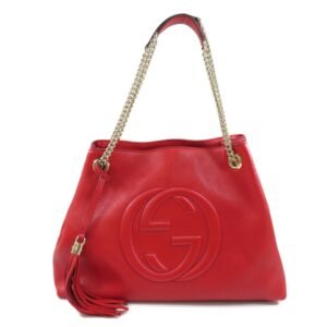 Gucci 536196 Soho Interlocking G Tote Bag Calf Ladies GUCCI | AlmaBagz