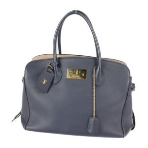 LOUIS VUITTON Mira MM Handbag M53948 Taurillon Leather Blue Marine 2WAY Gold Hardware | AlmaBagz
