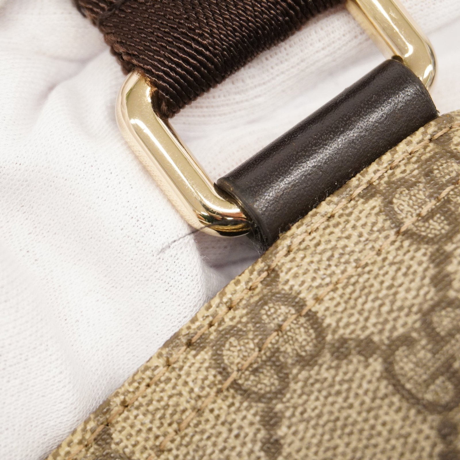 GUCCI GG Supreme 295257 Women's Shoulder Bag Beige,Brown | AlmaBagz - Image 13