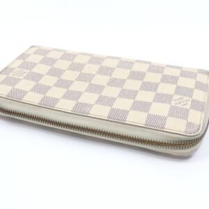Louis Vuitton Round Long Wallet Damier Azur Zippy Organizer N60012 Women Men | AlmaBagz
